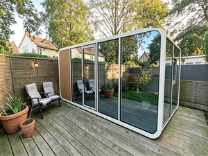 Cabane modulaire insonorisée extensible préfabriquée pour glamping sur terres inutilisées - Product Image 1