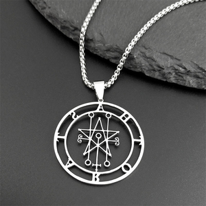 Collar con Símbolo del Demonio <span class=keywords><strong>Goetia</strong></span>, Collares de Acero Inoxidable al por Mayor, Collar de Oro Personalizable, Joyería de Escorpión - Product Image 3