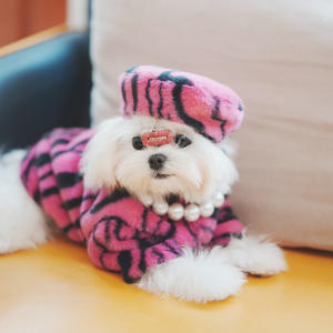 Mode Fausse <span class=keywords><strong>Fourrure</strong></span> Chaud Chat Chien Vêtements De Luxe Designer Pet Hiver Chien Manteau - Product Image 3