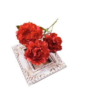 Fleurs artificielles de pivoine de style chinois en soie pour décorations de mariage, arrangement au sol, moulage par injection - Product Image 5