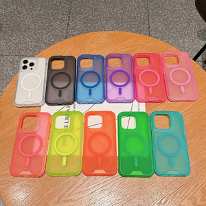 Funda Magnética Mate Esmerilada Antigolpes para Móvil, Compatible con <span class=keywords><strong>iPhone</strong></span> 17 16 15 <span class=keywords><strong>14</strong></span> 13 <span class=keywords><strong>Pro</strong></span> Max, con Carga Inalámbrica - Product Image 1