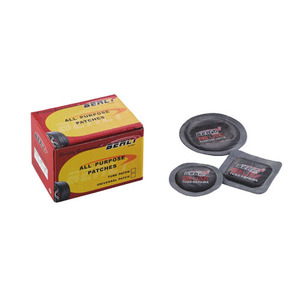Bell right Universal Square/Round Tire <span class=keywords><strong>Repair</strong></span> Patches, schwarzer Vulkan isier gummi, Blue Poly Backing - Product Image 2