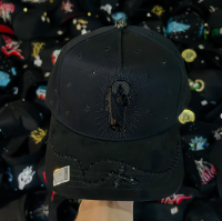 Gorra de Béisbol de 5 Paneles con Parche Metálico de Estrella y Barba, Bordado de Calidad Original, con Diamantes de Imitación, para Halloween, EN STOCK