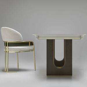 Juego de Comedor Rectangular Moderno y Duradero Safir con 4 Sillas de Madera MDF con Respaldo Sólido para Uso en el Hogar y Hoteles - Product Image 5