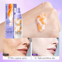 Crème d'essence raffermissante au collagène OEM ODM SADOER, crème hydratante profonde à l'acide hyaluronique, crème éclaircissante pour le soin du visage