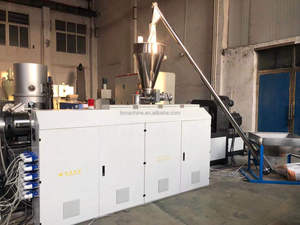 Extrudeuse à double vis SJSZ80 320-450 kg/h avec <span class=keywords><strong>contacteur</strong></span> Schneider pour la fabrication de tuyaux d'égout en PVC - Product Image 3