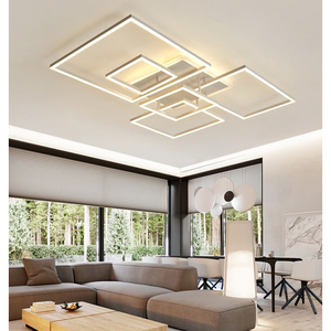 Moderno led <span class=keywords><strong>luminari</strong></span> nero bianco soggiorno camera da letto ristorante lampada da soffitto - Product Image 2