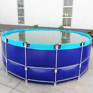 SDM 7000L 1800加仑3米直径x 1米高圆形鱼池可折叠塑料鱼缸游泳池