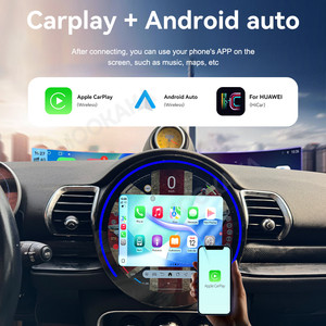 MOOKAKA จอแอนดรอยด์ขนาด 11.9 นิ้ว รองรับ Carplay สำหรับรถยนต์ <span class=keywords><strong>MINI</strong></span> <span class=keywords><strong>Clubman</strong></span> F54 ปี <span class=keywords><strong>2017</strong></span> ขึ้นไป เครื่องเล่นมัลติมีเดียพร้อมระบบนำทาง GPS วิทยุติดรถยนต์ แบบเสียบใช้งานได้ทันที - Product Image 2