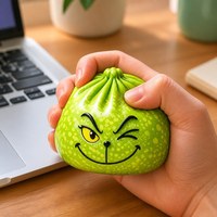 Jouet anti-stress vert en forme de boulette, jouet sensoriel TPR, boîte mystère, cadeau de relaxation pour le bureau