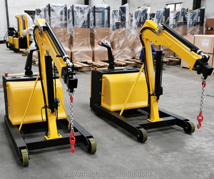 लिफ्ट उपकरण के लिए 1 टन 2 टन पोर्टेबल बैटरी ट्रॉली इलेक्ट्रिक मिनी क्रेन फर्श क्रेन - Product Image 2