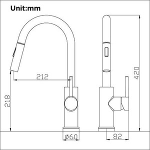 Moderno sensore estraibile nero rubinetto da <span class=keywords><strong>cucina</strong></span> Touch Control in acciaio inossidabile montato a leva singola <span class=keywords><strong>miscelatore</strong></span> senza contatto rubinetto lavello - Product Image 4