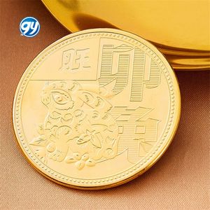 Monedas de Oro de 24k <span class=keywords><strong>con</strong></span> Signos del Zodiaco Chino, Animales Lindos de Dibujos Animados, <span class=keywords><strong>Conejo</strong></span>, Dragón, Bajo Pedido Mínimo - Product Image 5
