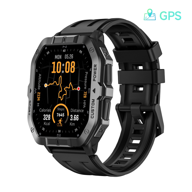 Outdoor GPS Smart Watch C32 Pro 2ATM Waterproof Sports Watch Barometer Altimeter Compass 100+ Fitness Modes for Running Cycling