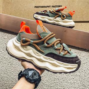 Chaussures décontractées pour hommes, tendance <span class=keywords><strong>mode</strong></span>, nouvelle collection 2026, design tendance, chaussures à talon compensé respirantes, baskets de sport pour hommes - Product Image 1
