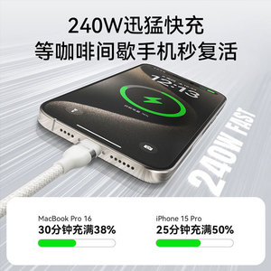 Anker C To C Fast Charging Cable 240W Braided Type C Data Cable For Devices With USB-C Ports - Product Image 2