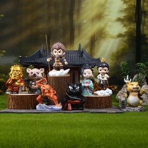 กล่องปริศนาแห่งโชคชะตาสีดำของเล่นการ์ตูนจาก Wukong ที่ได้รับแรงบันดาลใจจากการ์ตูนสิ่งต่างๆ <span class=keywords><strong>Woo</strong></span> สำหรับทั้งชายและหญิงเครื่องประดับเรซินทำมือเทรนด์แห่งชาติ - Product Image 5