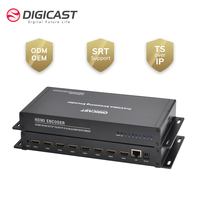 DMB-8904A-EC Codificador de 4 Canales para Equipos de Cabecera de TV CATV para Transmisión H.264 1080P con Protocolos HLS/RTMP