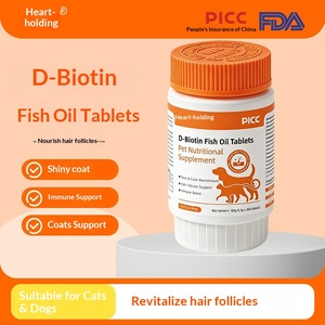 Tabletas de Aceite de Pescado con D-Biotina para Perros y Gatos, <span class=keywords><strong>Salud</strong></span> de la Piel y el Pelaje, Apoyo Inmunológico, Nutrición Profunda, Suplemento Anticaída del Pelo - Product Image 5