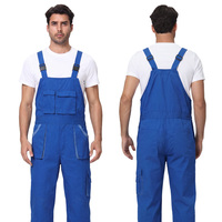 Salopette de travail robuste personnalisée à multiples poches en polyester et coton pour entrepôt