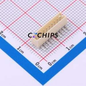 HCZZ0002-10 Wire-to-Board Pin Header Bent Lead Through Hole,P=1.5mm Connector 1x10P 1.5mm Right Angle Insert ZH - Product Image 1