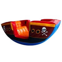 Precio de fábrica de alta calidad Parque inflable Juegos deportivos Waddle Roly Poly Inflable Viking Balancín