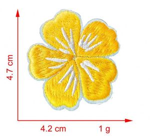Stock 4.7cm Iron on Embroidered Colorful Flower Patch for <b>Hat</b> <b>Bag</b> Decoration - Product Image 6