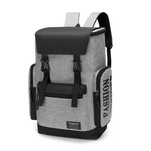 Large Capacity Men's Fashion Street Style High School Waterproof Oxford <strong>Backpack</strong> Adjustable <strong>Strap</strong> for Casual - Product Image 4