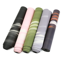 Nouveauté : Tapis de yoga personnalisés givrés, marque privée, long tapis de yoga en PU marbré, caoutchouc naturel