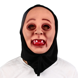 Máscara de <span class=keywords><strong>Bruja</strong></span> de Látex, Terrorífica, de Anciano, para Fiesta de Halloween, <span class=keywords><strong>Disfraz</strong></span> de Cosplay con Capucha - Product Image 1