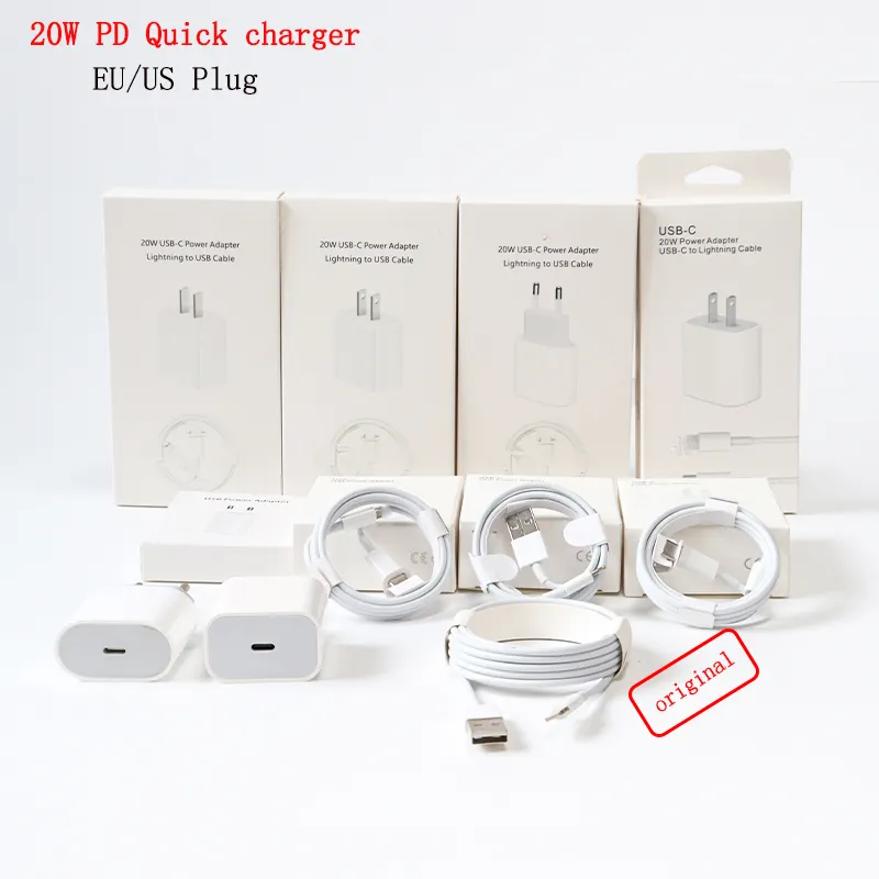 60W C to C Fast Charging Cable 20W Quick charger 5V USB Wall Charger for iphone 20W C to L Cable original