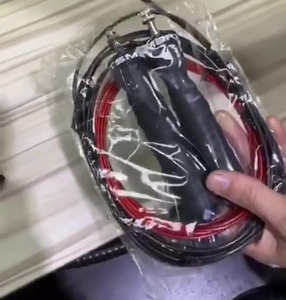 เชือกกระโดดทำจากพีวีซีกันลื่นใช้ฝึกฝนฟิตเนสสายเหล็กใหม่ - Product Image 2