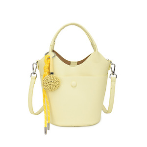 Mini <span class=keywords><strong>sac</strong></span> seau en cuir PU pour femme, <span class=keywords><strong>sac</strong></span> à bandoulière élégant avec breloque, <span class=keywords><strong>sac</strong></span> fourre-tout - Product Image 5