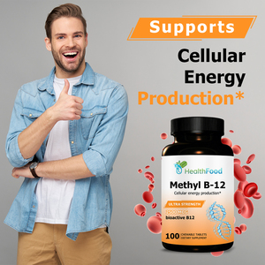 OEM ODM Methyl B <b>12</b> Chewable <b>Tablets</b> 2500mcg Bioactive Vitamin B12 for Energy Metabolism and Immune Support - Product Image 4