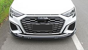 Welta Spoiler avant en plastique ABS+PP aspect carbone, diffuseurs de pare-chocs, lames de pare-chocs, attache de remorquage à visser, compatible Audi A3 2021-2023 - Product Image 6