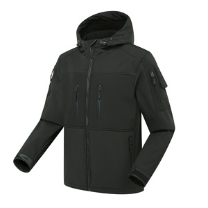 Giacca Bomber Scarab Autunno/Inverno in Tessuto Sharkskin, Antivento, Impermeabile, Isolata Termicamente, con Cappuccio, Unisex - Product Image 3