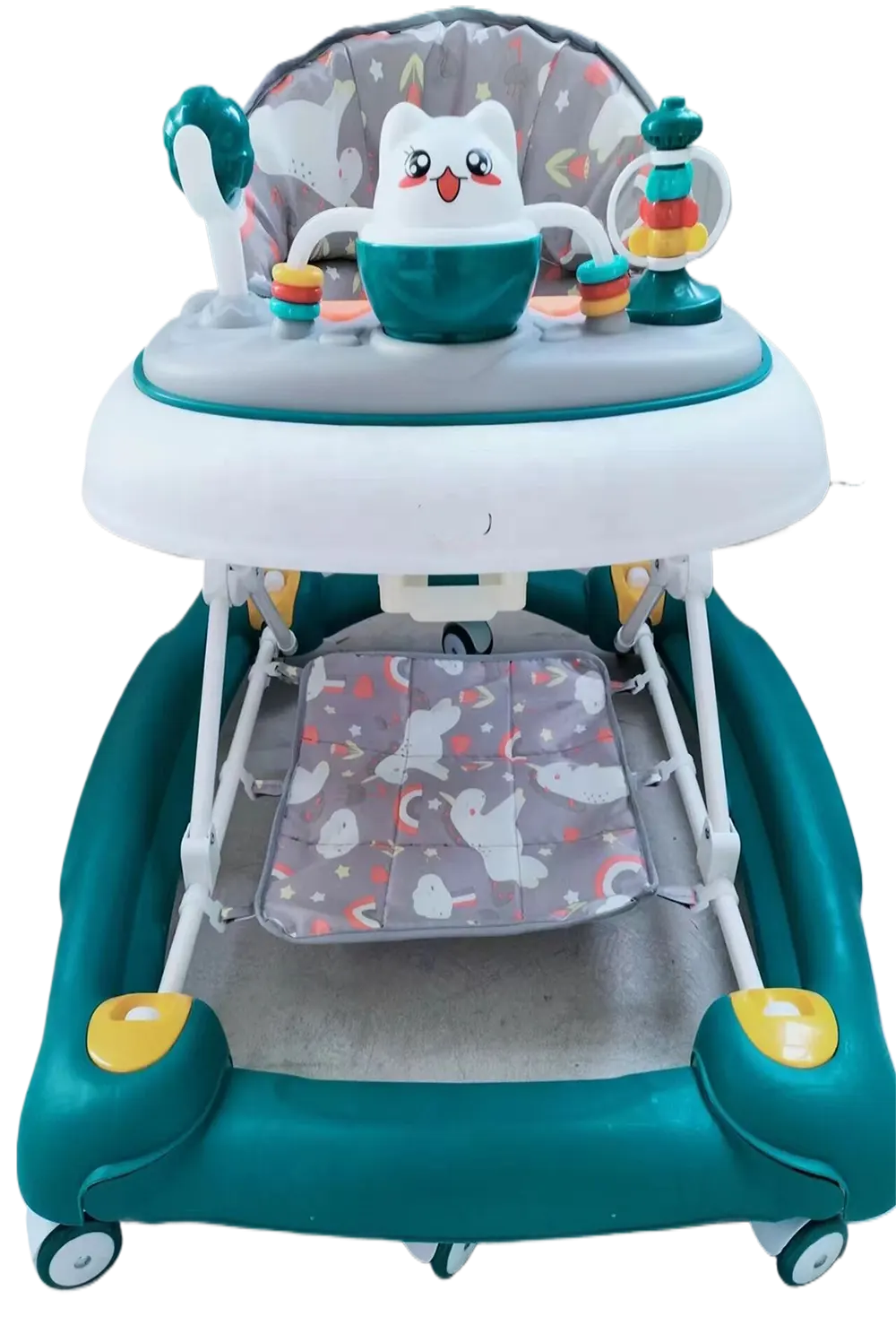 2024 Pasgeboren Baby Artikelen Luxe Multifunctioneel Met Luifel En Handvat, Mat Baby Activity Center Baby Rollator