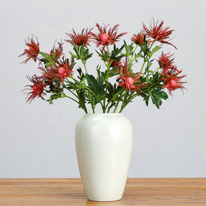 Vente en gros de fleurs artificielles d'Ecosse fleurs de thisle en soie fleurs de thisle pour la décoration de mariage - Product Image 1