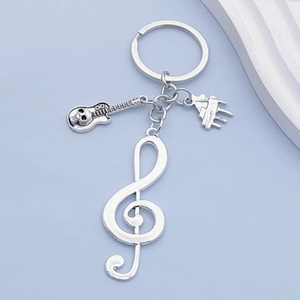 พวงกุญแจรูปโน้ตดนตรีสไตล์ยุโรปและอเมริกา ของขวัญสุดสร้างสรรค์ จี้ห้อยกระเป๋า พวงกุญแจดนตรี - Product Image 3