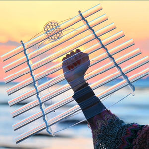 Harpe chantante en quartz à bas prix avec fleur, 8 tubes, thérapie musicale, étui de transport, maillet gratuit - Product Image 2