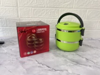 Edelstahlisolierte Essensbox mehrschichtige tragbare Bento-Schachtel für Studenten und Arbeit - hält Speisen stundenlang warm