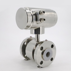 Débitmètre numérique haute pression en acier inoxydable OEM, haute précision, connectivité à bride pour fluides aqueux / utilise la loi de Faraday - Product Image 4