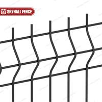 Malla de Alambre Soldada Galvanizada Negra de 6 Pies para Jardines, Carreteras, Fábricas, Edificios y Cercas, con Modelado 3D Natural y Resistente a la Corrosión