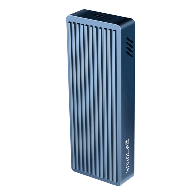 M.2 NVMe Aluminium Enclosure Adapter 40Gbps USB C M-Key SSD External Enclosure With Built-in Cooling Fan M.2 SSD Case
