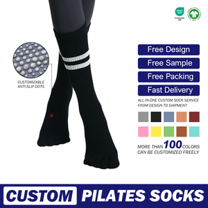 Chaussettes <span class=keywords><strong>de</strong></span> yoga à cinq doigts Chaussettes professionnelles antidérapantes Chaussettes <span class=keywords><strong>de</strong></span> sport d'intérieur Chaussettes <span class=keywords><strong>de</strong></span> pilates Automne Hiver Danse antibactérienne chaude - Product Image 3