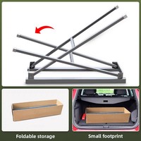Barbecue au charbon de bois commercial d'extérieur, four à brochettes, grand, épaissi, style étal, support pliable, coupe-vent, style espagnol