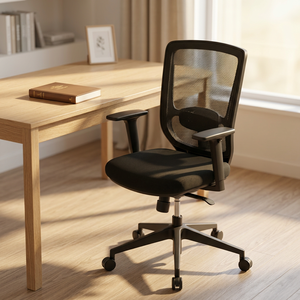 Ergonomic Modern Mesh Office <b>Chair</b> with Adjustable Armrests and Swivel Base for Home & Commercial Use - Product Image 2