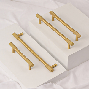 Deluxe Solid <strong>Brass</strong> Brushed Knurled Cabinet <strong>Knobs</strong> - Multi-size Furniture <strong>Door</strong> Handles for Kitchen Bathroom Bedroom Living Room - Product Image 2