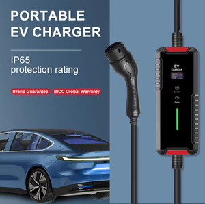 Nouveau chargeur EV portable 7kW 32A avec <span class=keywords><strong>connecteur</strong></span> Type 2, protection IP65, câble de 5 m, courant réglable pour voitures électriques - Product Image 6