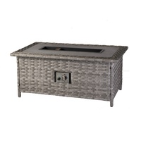 Table de foyer en acier au gaz propane Chauffage au propane pour jardin extérieur